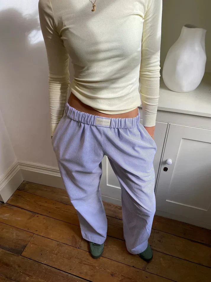 Ontspannen Gestreepte Broek | Katoen | Comfort & Stijl