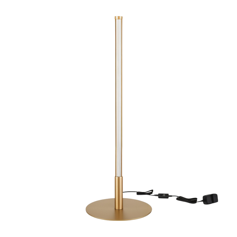 LustrousGold - Strakke Gouden LED-Tafellamp