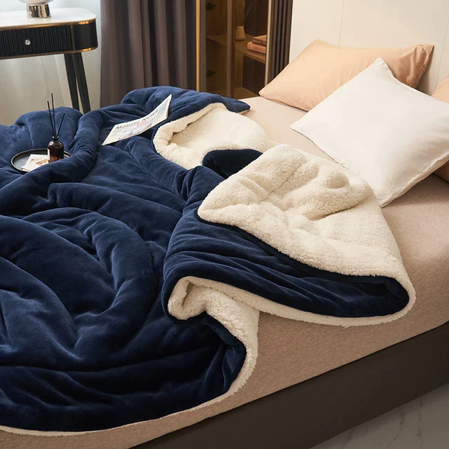 Luxueuze Flanellen Fleece Deken - Pluche, Warm en Machinewasbaar Fluffy Plaid in Meerdere Maten