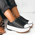 Platform Sneakers Dames Canvas Casual Chunky Zool Schoenen
