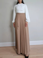 Schattige Plissé Overskirt Broek Set
