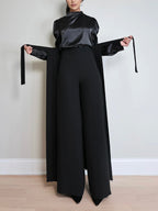 Schattige Plissé Overskirt Broek Set