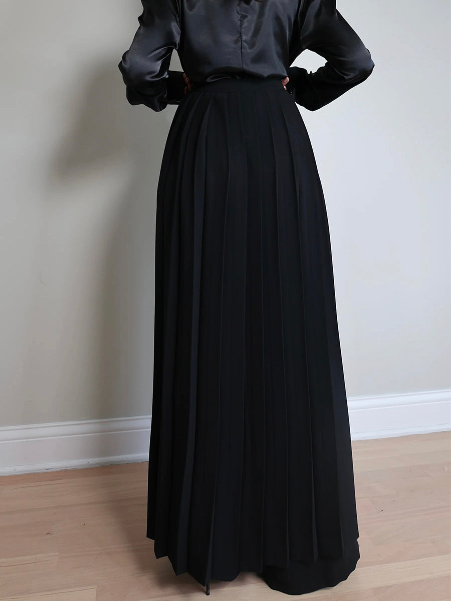 Schattige Plissé Overskirt Broek Set