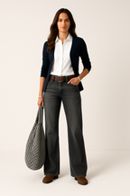 Majken Denim-Jeans met Wijde Pijpen voor een Trendy Look