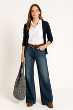 Majken Denim-Jeans met Wijde Pijpen voor een Trendy Look