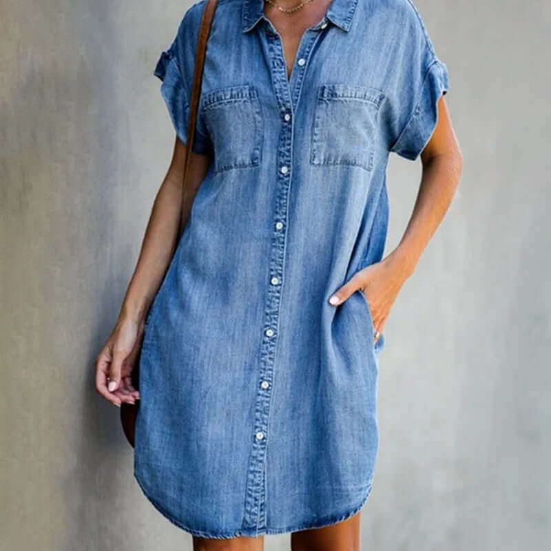 Malou - Denim Jurk 0