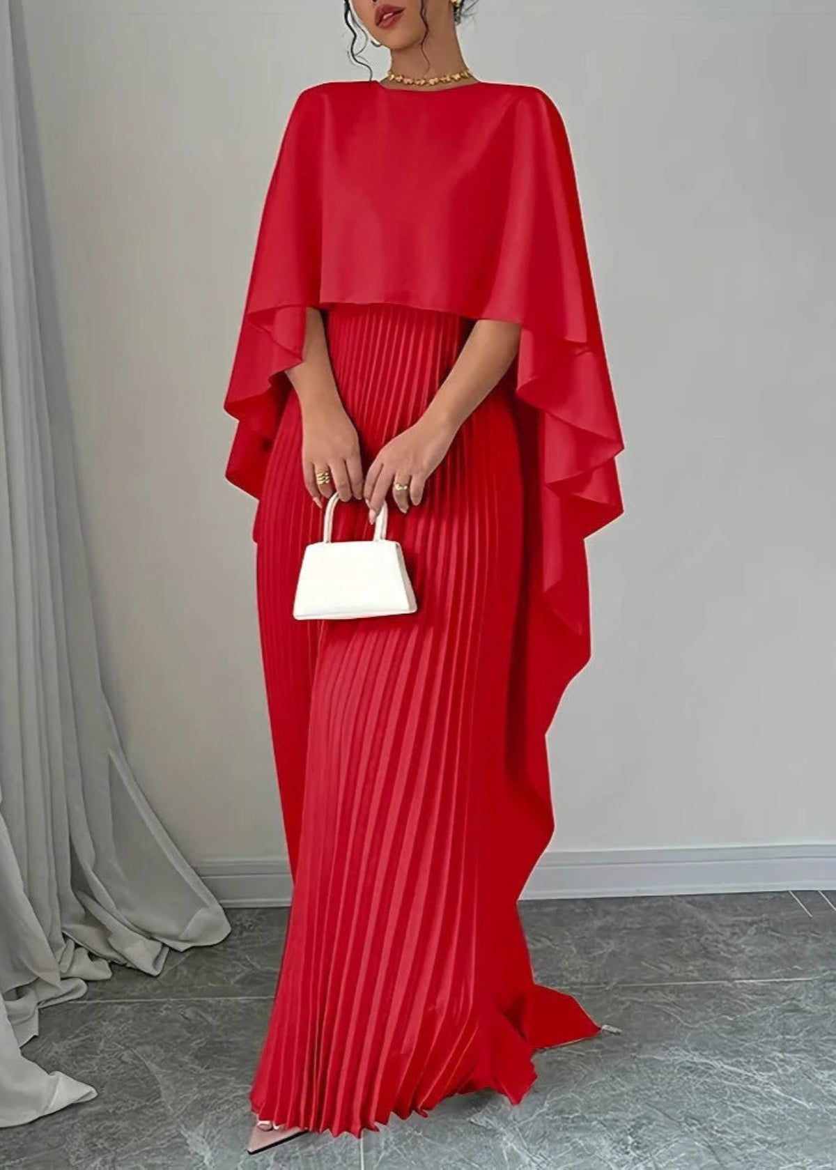 Maxi-jurk met vleermuismouwen 3