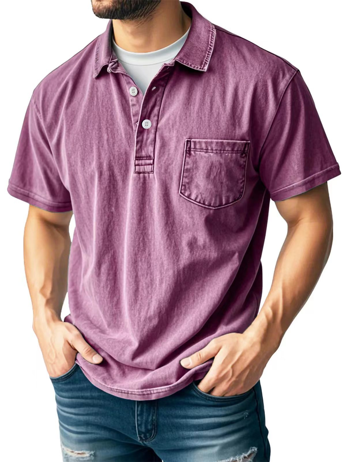 Maxime | Casual vintage poloshirt voor heren 10