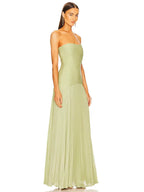 Maya - Mouwloze maxi-jurk met verlaagde taille 0