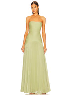 Maya - Mouwloze maxi-jurk met verlaagde taille 1