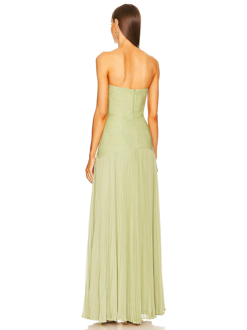 Maya - Mouwloze maxi-jurk met verlaagde taille 2