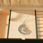 Maansteen-Hanger-Halsketting Met Etherische Glans En Emotioneel Evenwicht Voor Vrouwen En Meisjes