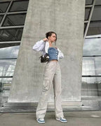 Mellany | Rechte cargobroek 1