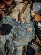 Contrast Denim Overalls