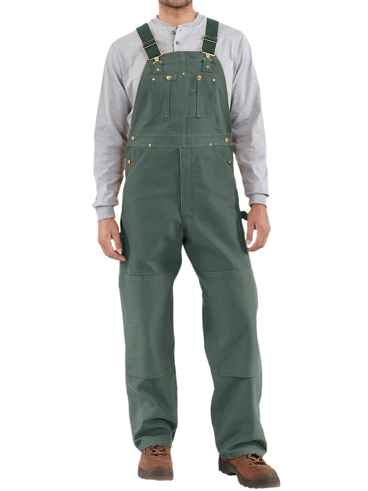 Heren Duck Bib Overall Canvas Werkkleding Dungarees