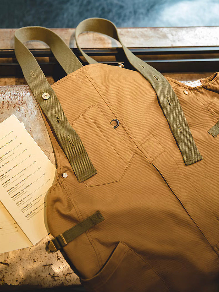 Heren Loose Stretch Overalls met Unieke Zak