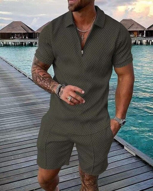 Luxe Zomerset Voor Heren | Tweedelige Set Met Polo en Short