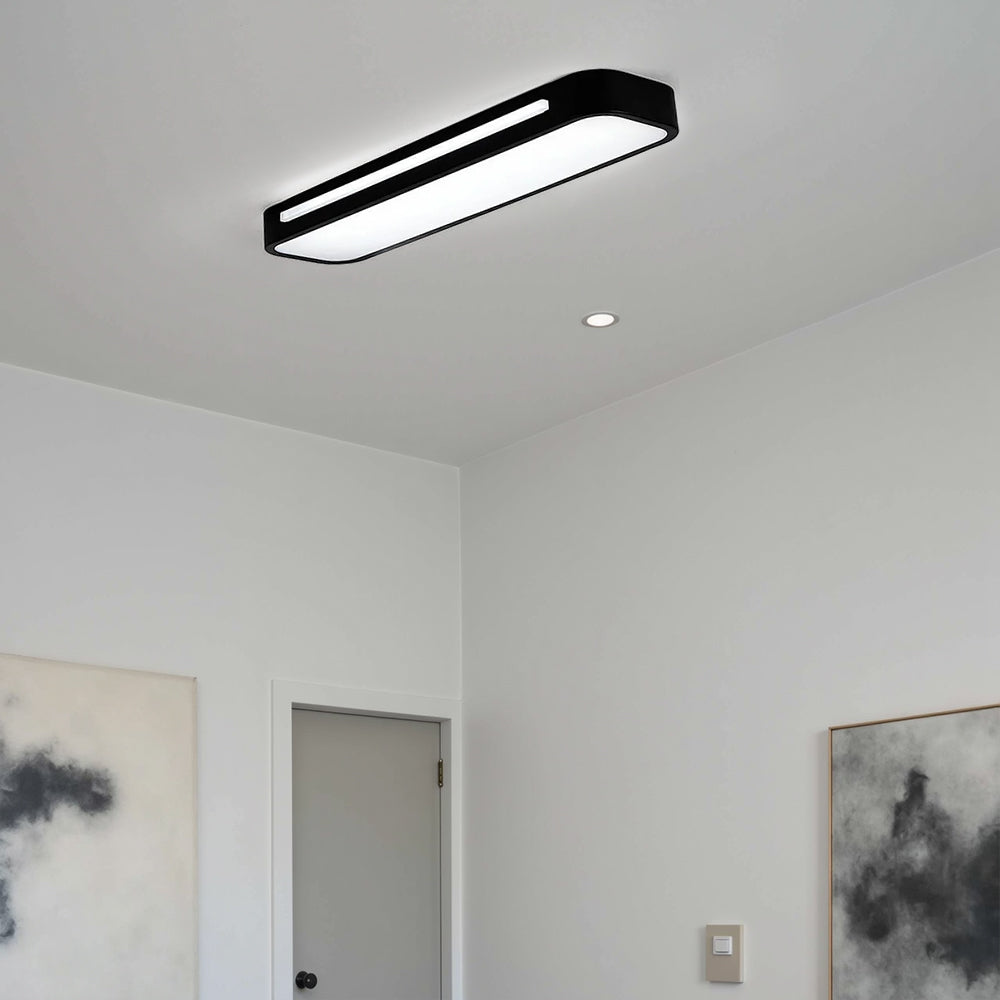 Moderne Nordic Minimalistische Lange LED Dimbare Plafondverlichting voor Woonkamer en Eetkamer