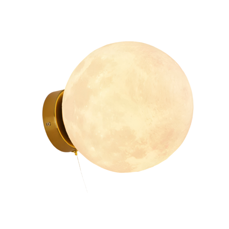 MoonVoyage - Maanvormige Astronaut Wandlamp