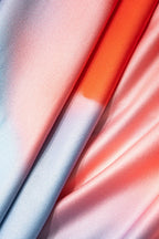 Multikleurige Y2K-bloemenprint maxi-jurk met split 2