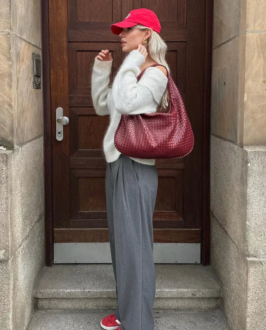 Serene - Trendy gevlochten handtas