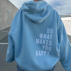 Hoodie Katoen Vrolijke Letters Met Moderne Esthetiek Casual