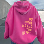 Hoodie Katoen Vrolijke Letters Met Moderne Esthetiek Casual