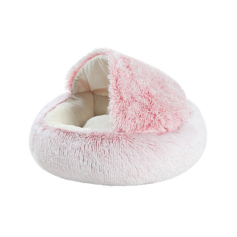 Ronde Pluche Kalmerende Honden/Katten Cave Bed
