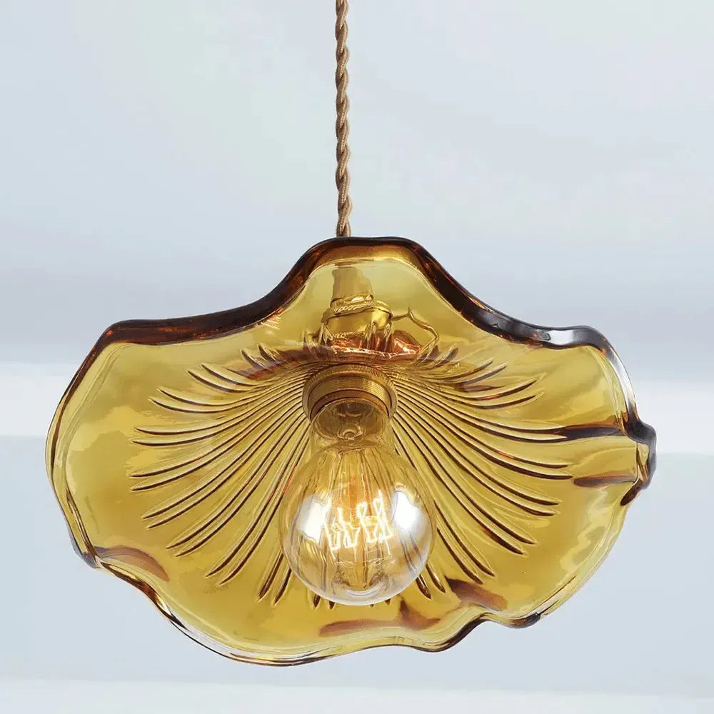 Hanglamp Glas Met Bloemrijke Ontwerp Led Pendelarmatuur