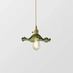 Hanglamp Glas Met Bloemrijke Ontwerp Led Pendelarmatuur