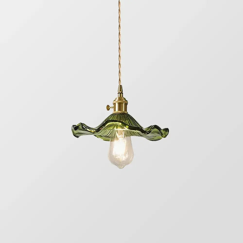 Hanglamp Glas Met Bloemrijke Ontwerp Led Pendelarmatuur
