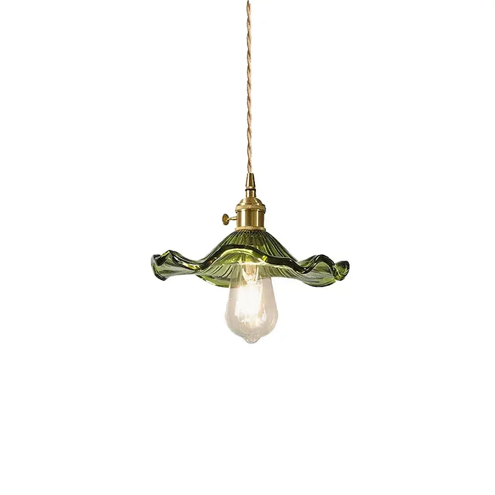 Hanglamp Glas Met Bloemrijke Ontwerp Led Pendelarmatuur