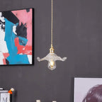 Hanglamp Glas Met Bloemrijke Ontwerp Led Pendelarmatuur
