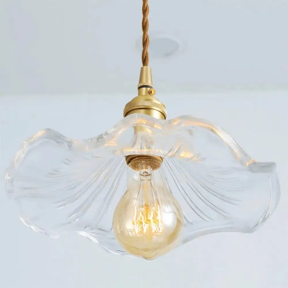 Hanglamp Glas Met Bloemrijke Ontwerp Led Pendelarmatuur