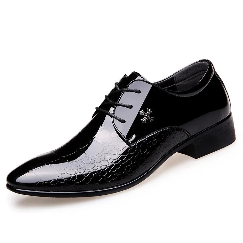 Heren Oxford Schoenen Van Leer Slank Silhouet Stiksels