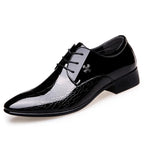 Heren Oxford Schoenen Van Leer Slank Silhouet Stiksels