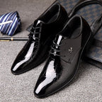 Heren Oxford Schoenen Van Leer Slank Silhouet Stiksels