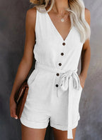 Nina - Stijlvolle Korte Jumpsuit met Zakken 11