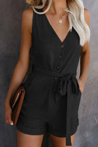 Nina - Stijlvolle Korte Jumpsuit met Zakken 12