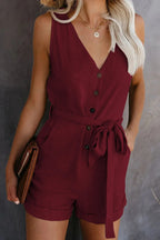 Nina - Stijlvolle Korte Jumpsuit met Zakken 9