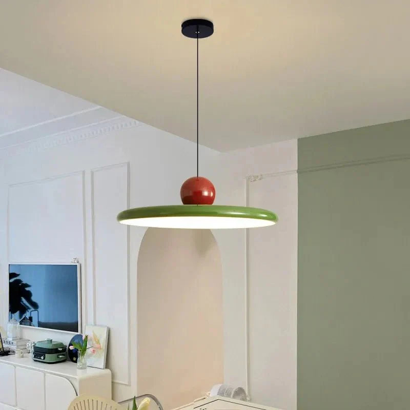 LED Hanglamp Crème met Vliegende Schotel – Metaal Verlichting