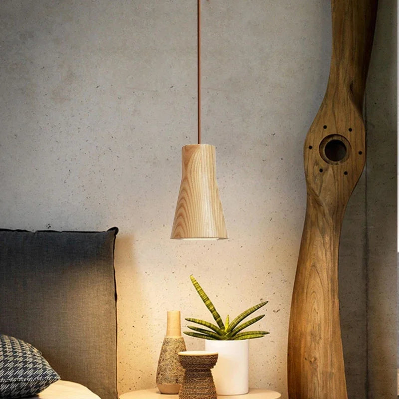 NordicGlow - Scandinavische Houten Hanglamp-3