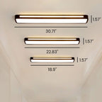 Moderne Nordic Minimalistische Lange LED Dimbare Plafondverlichting voor Woonkamer en Eetkamer