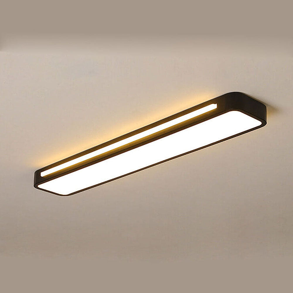 Moderne Nordic Minimalistische Lange LED Dimbare Plafondverlichting voor Woonkamer en Eetkamer