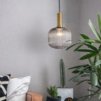 Nordic gecanneleerde glazen hanglampen