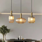 Nordic gecanneleerde glazen hanglampen