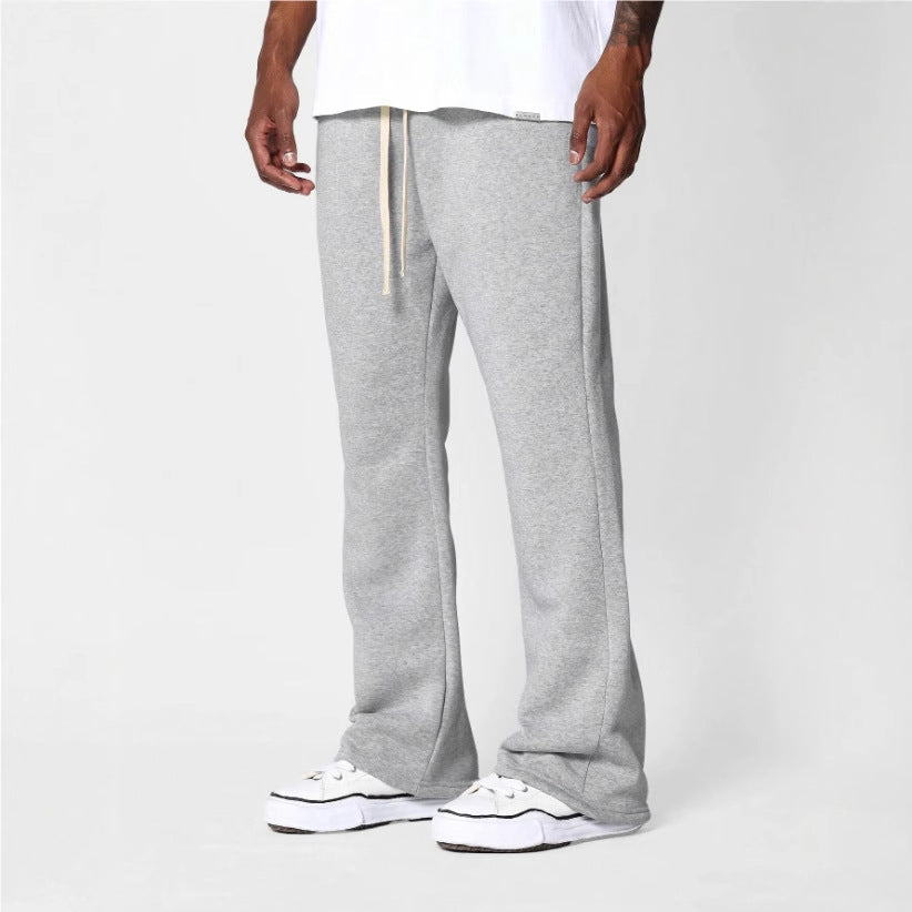Heren Sweatpants Katoenfleece Flaredmodel Trekkoord Taille