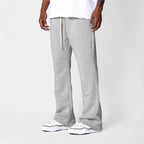 Heren Sweatpants Katoenfleece Flaredmodel Trekkoord Taille