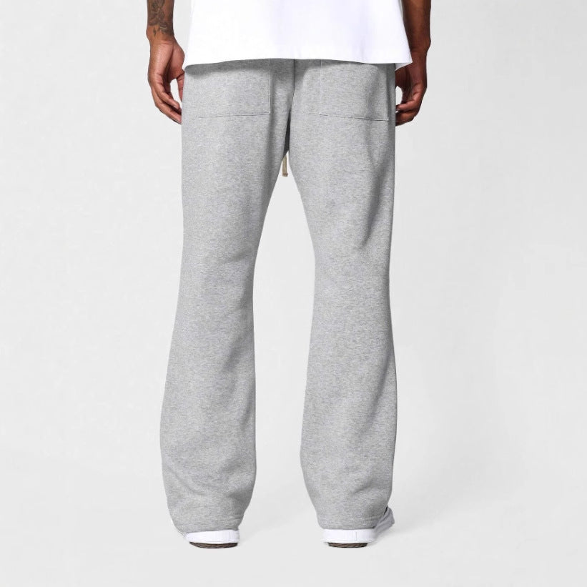 Heren Sweatpants Katoenfleece Flaredmodel Trekkoord Taille