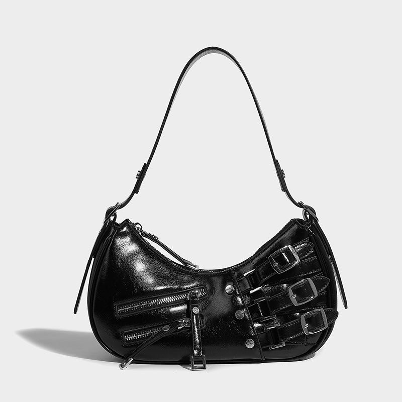Kaida Buckle Hobo Halve Maan Tas